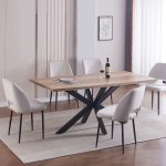 Table Repas Stella Bois Noir/ Point Noir de Hongrie