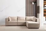 Canapé Elégance Velours Modulable 3+1 Pouf – Image 7