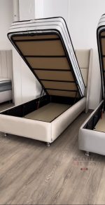Lit Coffre Rio - Velours Gris 90x190 – Image 3