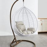 FAUTEUIL SUSPENDU BLANC/ NOIR