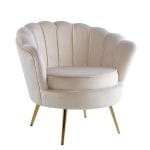 Fauteuil Nymphea Pied Gold Coloris Aux Choix – Image 5