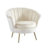 Fauteuil Nymphea Pied Gold Coloris Aux Choix – Image 4