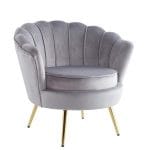 Fauteuil Nymphea Pied Gold Coloris Aux Choix – Image 3