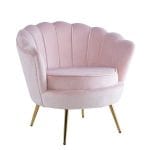 Fauteuil Nymphea Pied Gold Coloris Aux Choix – Image 2