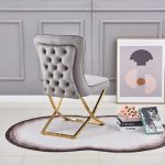 Chaise Gabrielle En Velours Coloris Au Choix