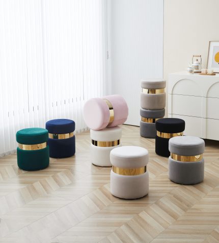 Pouf P01 En Velours