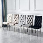 Chaise New Navada Capitonné Coloris Au Choix