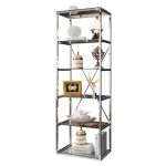Bibliothèque ARYA Inox/ Gold Transparent – Image 4