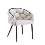 Chaise Ballon Velours Coloris Au Choix