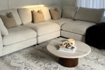 Canapé Julia Modulable en Tissu Chenille 3+1 – Image 2