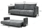 Canapé Convertible Amalfi Marbella Gris Anthracite – Image 5