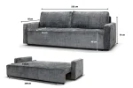 Canapé Convertible Nicole Marbella Gris Anthracite – Image 5