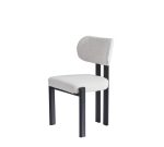Chaise HERA Tissu Chenille Pied Noir ou Bois – Image 3