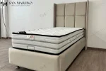 Lit Coffre Rio - Velours Beige 90x190 – Image 3
