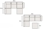 Canapé Élégance Chenille Modulable Blanc Cassé 4+1 – Image 6