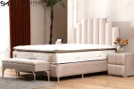 Lit Coffre Natura - Velours Beige – Image 2