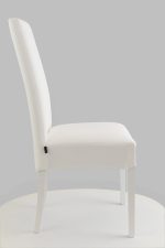 Chaise KIRA Blanc Pieds Laqués Blanc – Image 2
