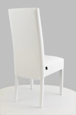 Chaise KIRA Blanc Pieds Laqués Blanc – Image 4