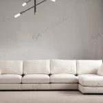 Canapé Modulable Julia 4+1 Velours anti taches