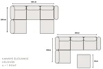 Canapé Élégance Velours Modulable 4+1 – Image 3
