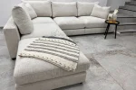 Canapé Julia Modulable Chenille 4+1 Pouf – Image 13