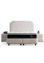 Lit Coffre Jade - Chenille Blanc Cassé – Image 3