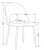 Chaises Teddy Tissus et Coloris au Choix – Image 23