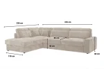 Canapé d’angle Lexus Marbella Beige – Image 2
