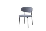 Chaise Lulu Pied Métal Noir Tissu Serge / Côtelé Coloris au choix – Image 2