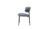 Chaise Lulu Pied Métal Noir Tissu Serge / Côtelé Coloris au choix – Image 4