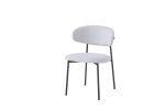 Chaise Lulu Pied Métal Noir Tissu Serge / Côtelé Coloris au choix – Image 5