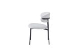 Chaise Lulu Pied Métal Noir Tissu Serge / Côtelé Coloris au choix – Image 7