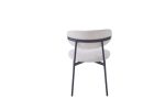 Chaise Lulu Pied Métal Noir Tissu Serge / Côtelé Coloris au choix – Image 12