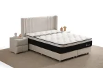 Lit Coffre ALMA - Velours Blanc Cassé – Image 5