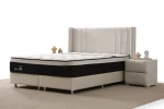 Lit Coffre ALMA - Velours Blanc Cassé – Image 6