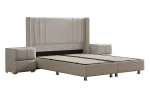 Lit Coffre ALMA - Velours Blanc Cassé – Image 7