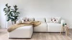 Canapé Mila Modulable Velours Blanc Cassé