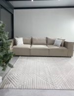 Canapé Elégance Velours Modulable 3+1 Pouf – Image 5