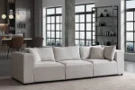 Canapé Azra Modulable Chenille Blanc cassé – Image 2