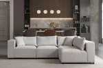 Canapé Azra Modulable Chenille Blanc cassé – Image 5