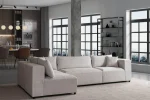 Canapé Azra Modulable Chenille Blanc cassé – Image 6