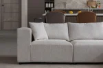 Canapé Azra Modulable Chenille Blanc cassé – Image 10