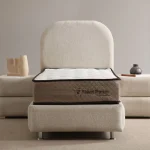 Lit Coffre Enfant Jade - Chenille Blanc Cassé 90x190cm