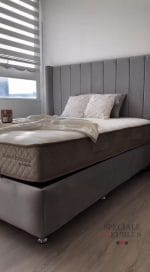 Lit Coffre Tokyo - Velours Gris – Image 2