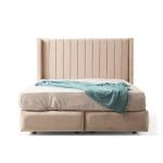 Lit Coffre Tokyo -  Velours Beige – Image 4