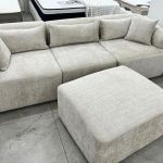 Canapé Mila Modulable Tissu Marbella Crème