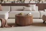 Table Basse Victor Bois De Manguier Brun Clair 70cm ou 35cm – Image 2