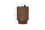 Table Basse Victor Bois De Manguier Brun Clair 70cm ou 35cm – Image 9