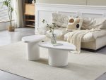Table Basse Mykonos Duo Blanc/ Beige