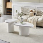 Table Basse Mykonos Duo Blanc/ Beige